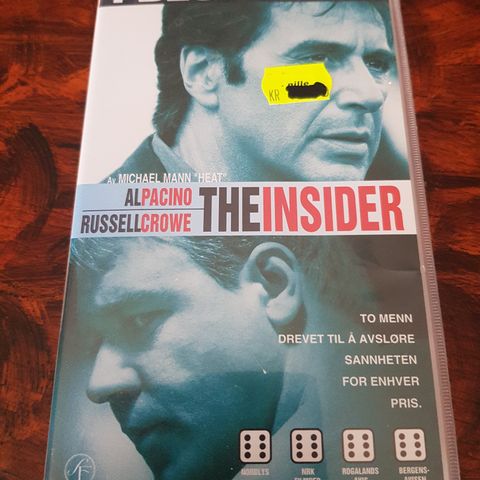 The Insider vhs