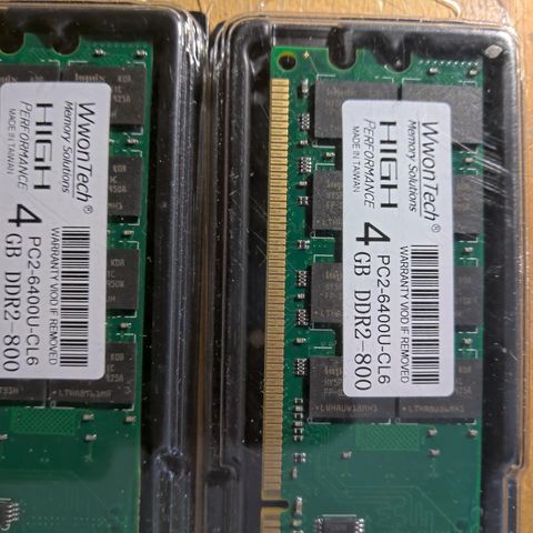 Wwon Tech 2x4GB (8GB) DDR2-800 PC2-6400U-CL6