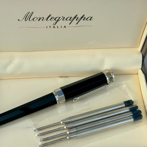 Montegrappa Nero Uno Black kulepenn i originaleske