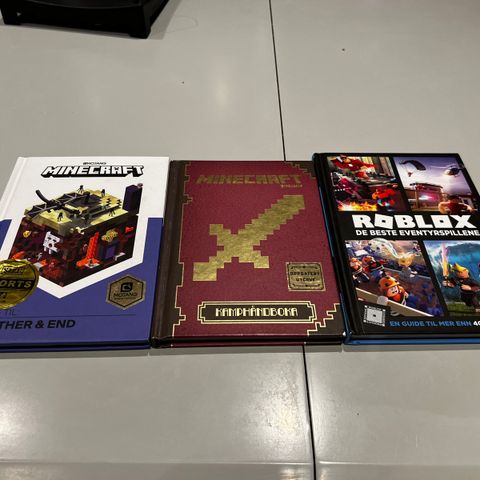 Roblox og Minecraft bøker