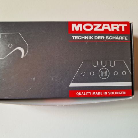 Mozart 0,63mm knivblad krok