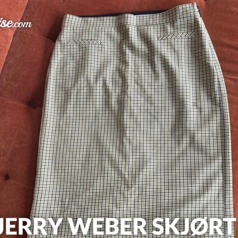 Gerry Weber Rutete Skjørt i freshe farger str 38