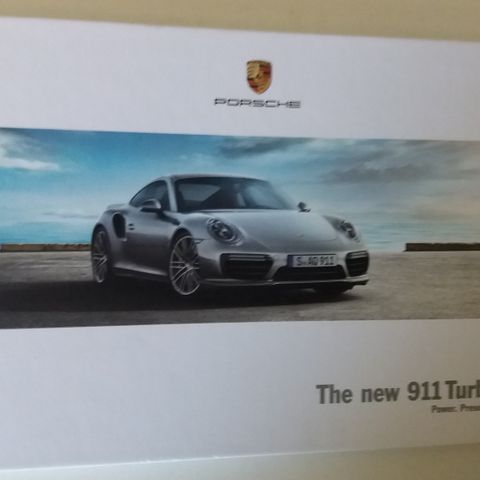 PORSCHE 911 TURBO -brosjyre.