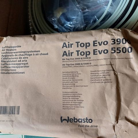 Webasto Air Top Evo 3900 D/ 5500 D Parkeringsvarmer