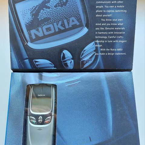 NOKIA 8850 med orginalesken