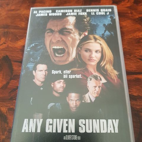 Any Given Sunday vhs