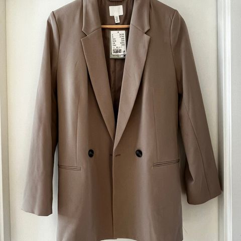 Beige blazer XS - ny med lapp