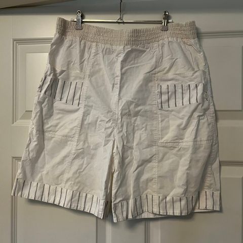 Vintage hvit shorts, strl L