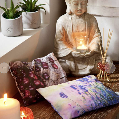 Candlelit Buddha Sculpture