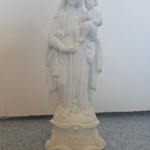 Madonna med Jesusbarnet - detaljrik, antikk figur