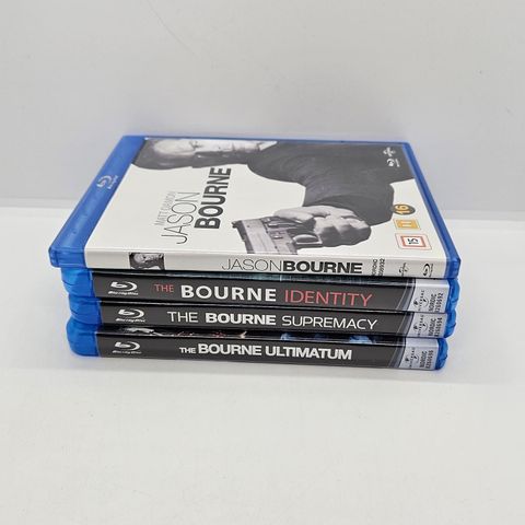 4 stk Jason Bourne blu-ray