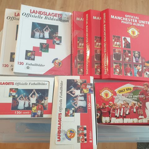 Masse Samlebilder fra Manchester United  og det norske landslaget