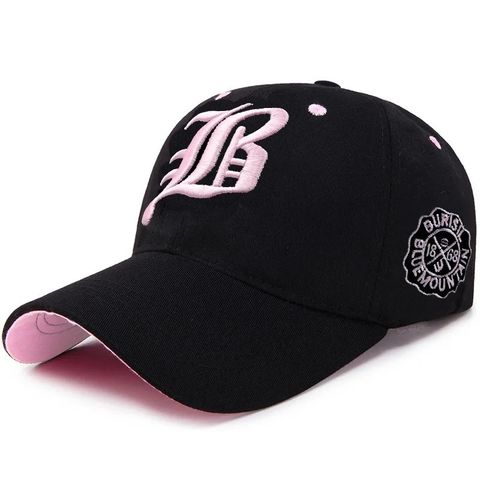 Tøff caps/baseballcaps i sort og rosa.