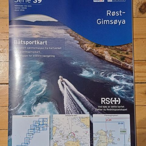 Båtsportkart serie 39 Røst - Gimsøya