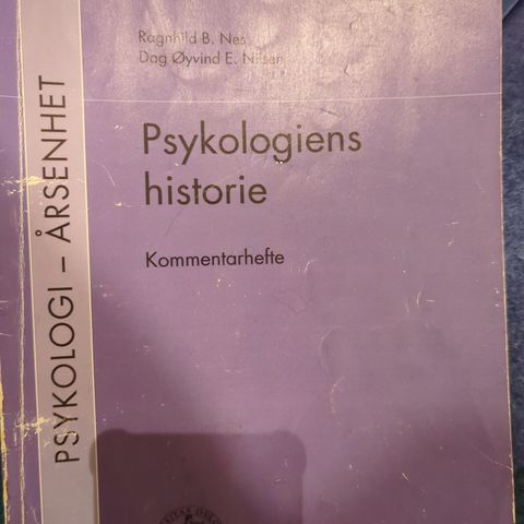 Psykologiens historie kommentarhefte