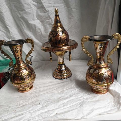 Vase dekorasjoner/ Messing set(Arabiske)