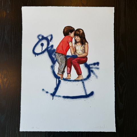 Ernest Zacharevic - Horsing Around Handfinished AP