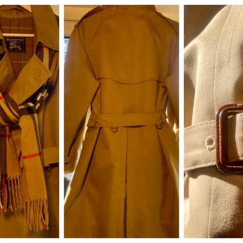 Burberry Trench Coat, jakke/kåpe str. 44 (L / 12)