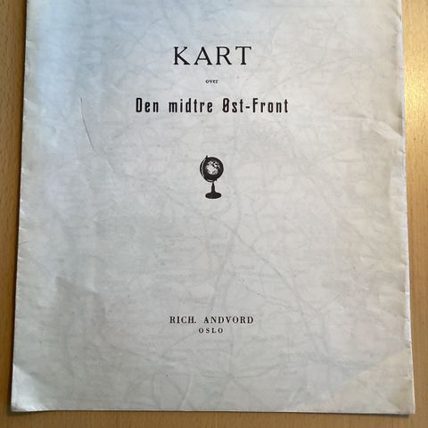 Kart over midtre Øst-front 2. verdenskrig