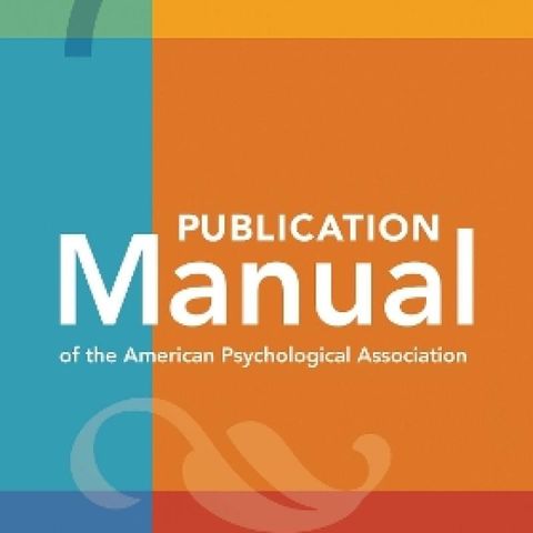 Publication manual of the American psychological association 7th