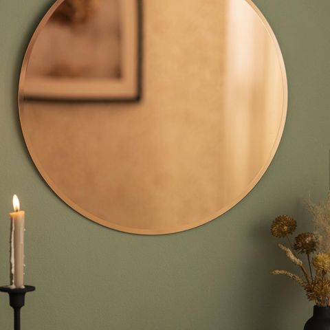 «Walls» speil fra House Doctor ø50cm i Rose Gold