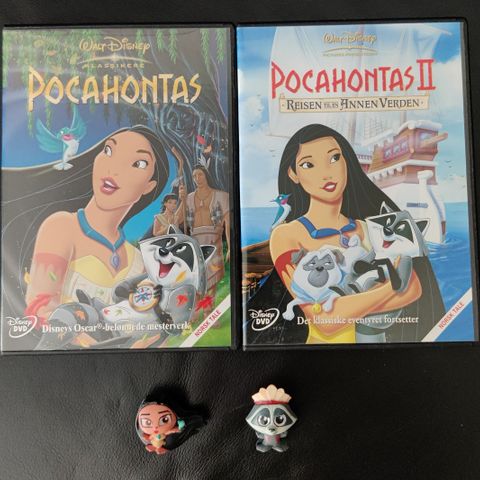 Pocahontas DVD + figurer