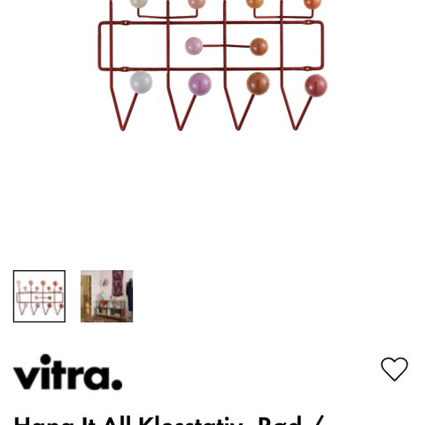 Vitra «hang it all» knaggrekke