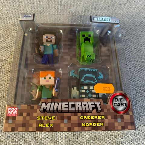 NY! Minecraft lekefigurer - Steve , Creeper, Alex , Warden