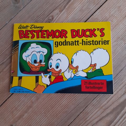 BESTEMOR DUCK'S GODNATT-HISTORIER. WALT DISNEY. 1973