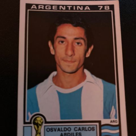 Rookie Osvaldo Ardilles Argentina 78 Fotballkort Panini VM 1978