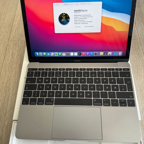 Macbook Retina 12"  256 GB – stellargrå Early 2015