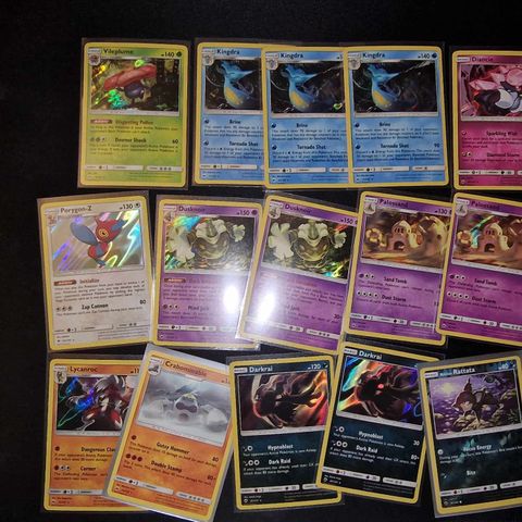 Pokemon kort - Burning Shadows - Holos, reverse holos, reverse rares og rares