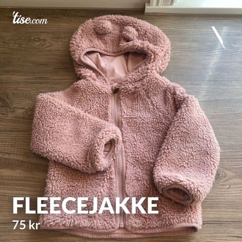 Fleecejakke str. 86