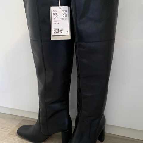 Skinn boots/støvletter