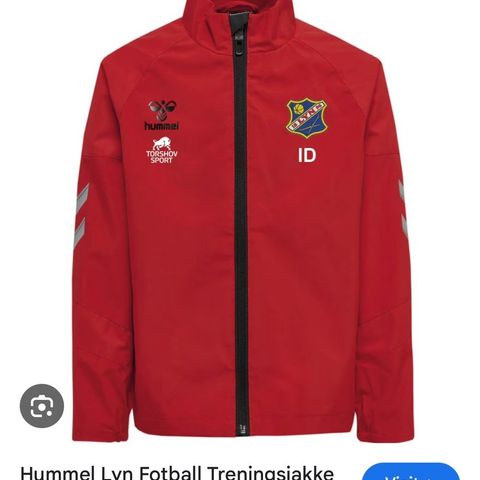 LYN fotball treningsjakke (har 2 stk) herre str S