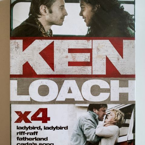 Ken Loach x4 samleboks (4 disker, ny i plast), norsk tekst