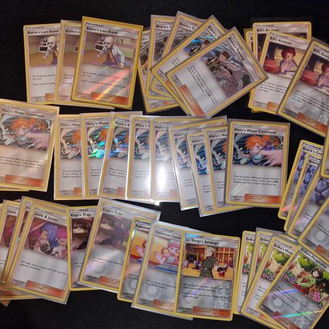 Pokemon kort - Hidden Fates - Holos, reverse holo, reverse rare og rares