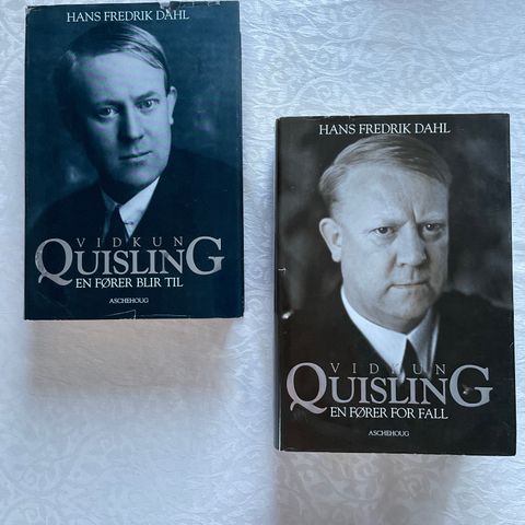 Hans Fredrik Dahl «Quisling. En fører blir til» og «En fører for fall»