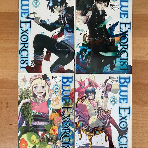 Blue Exorcist manga vol. 1-4