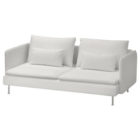 SÖDERHAMN 3-seters sofa, Blekinge hvit