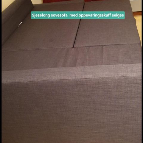 Sjeselong med sofa og sovesofa  form selges