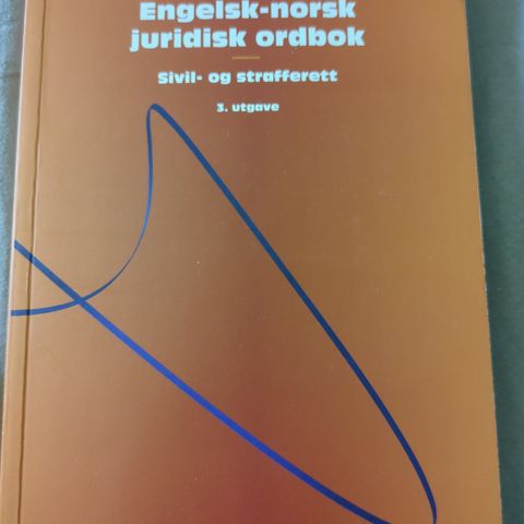 Engelsk norsk juridisk ordbok