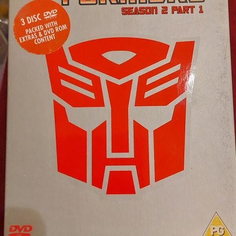 Transformers Season 2 part 1 (3 dvd plater)