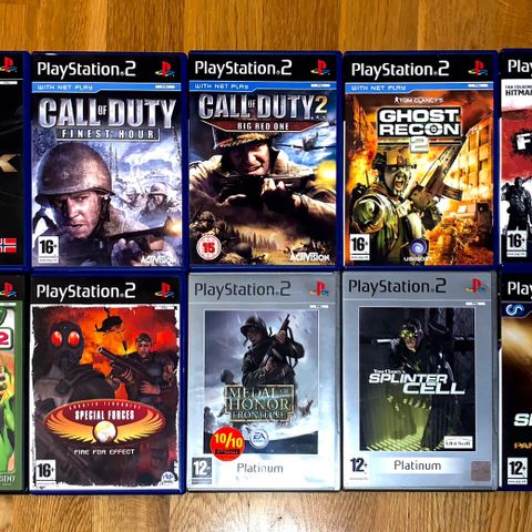 Krigspakke Pakke PS2 PlayStation 2
