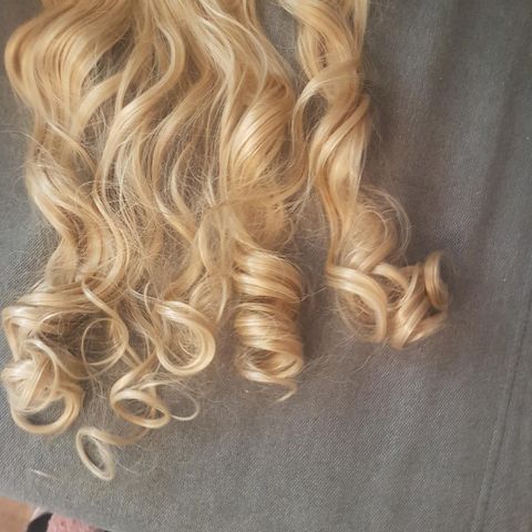 Hair extension 40 cm, gyllen farge