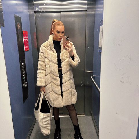 fuskepels faux fur kåpe