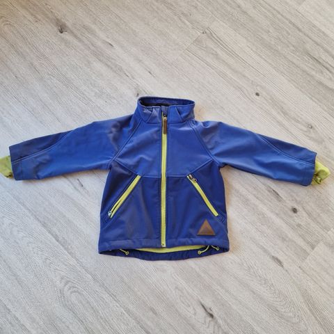 H&M softshell jakka str 92 blå, pris 100 kroner