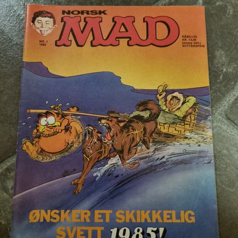 Norsk Mad - komplett sesong 1985 1-11 i svært god stand.