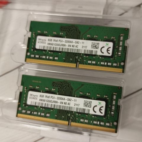 RAM DDR4 2×8gb Hynix
