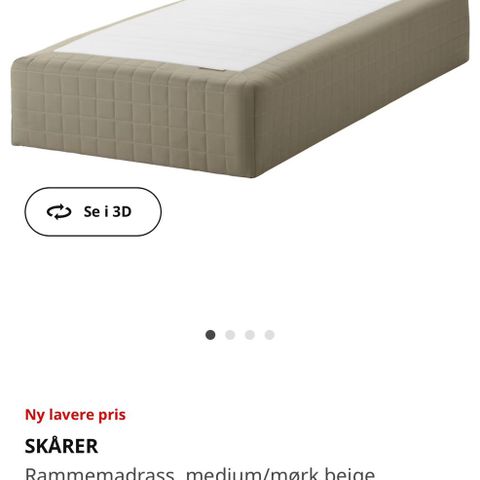 IKEA rammemadrass gis bort pga flytting RESERVERT